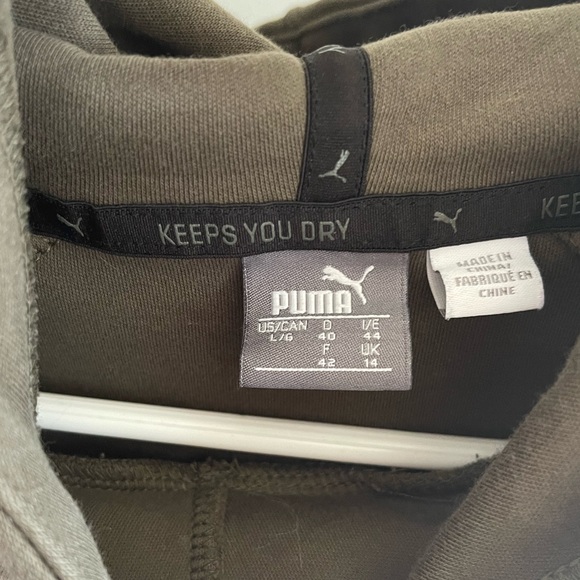 Puma army green hooded sweatshirt - Picture 2 of 3